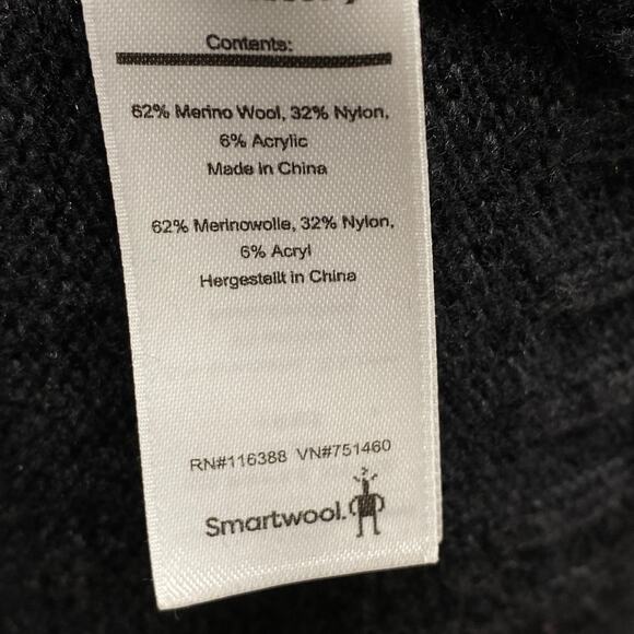 Smartwool Black Mens 2XL? Merino‎ Wool Nylon Blend V Neck Knit Sweater - Picture 5 of 7